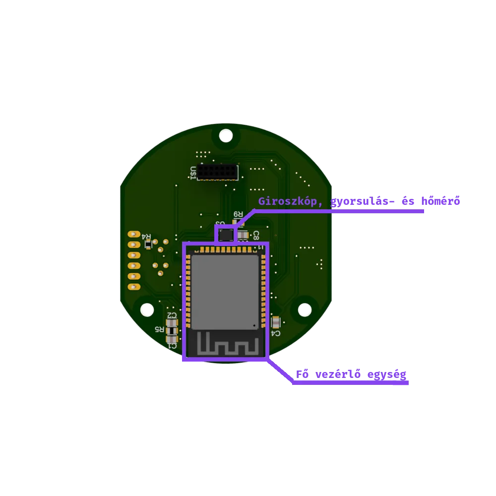 Fő PCB alja